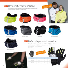 Reflexní zimní fleecový nákrčník - černý Reflexní zimní fleecový nákrčník - černý